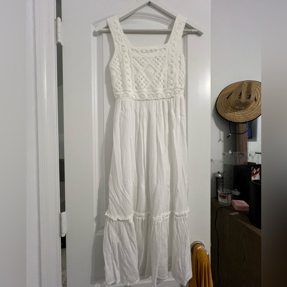 All white dress